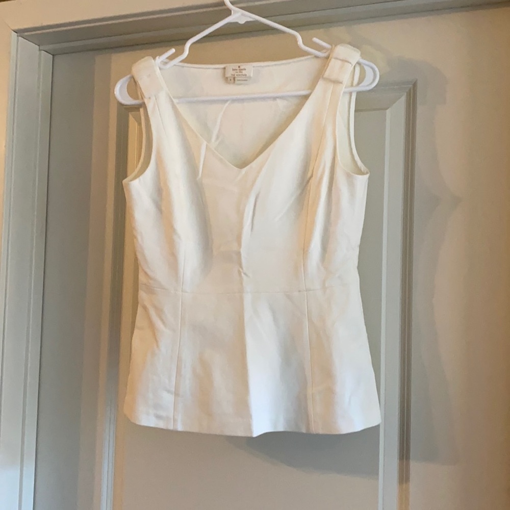 Kate Spade White Sleeveless Top